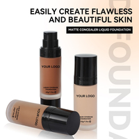 Fond de teint liquide 10 couleurs à marque privée, logo personnalisé, cache les imperfections, illumine le teint, hydrate, couvrance totale, maquillage de base, végan
