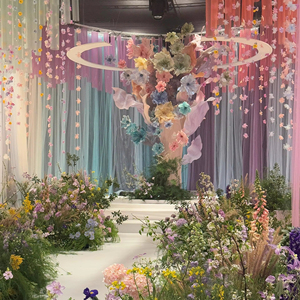<span class=keywords><strong>Arbre</strong></span> de fleurs en organza exquis pour la décoration de lieu d'événement de <span class=keywords><strong>mariage</strong></span> - Product Image 2