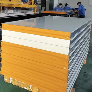 Construction Concrete Steel Prefabricated Flame Retardant Sound-proof Osb Wall Floor 100mm Eps Sandwich Panel