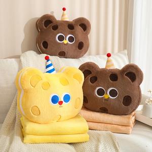 Venta directa <span class=keywords><strong>de</strong></span> fábrica, buena calidad, galleta, oso, Almohada, manta, juguetes <span class=keywords><strong>de</strong></span> animales <span class=keywords><strong>de</strong></span> <span class=keywords><strong>peluche</strong></span> - Product Image 5