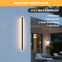 Promotion : Applique murale LED extérieure moderne en acier inoxydable, étanche IP65, avec température de couleur dimmable 3000K-6000K et garantie de 2 ans