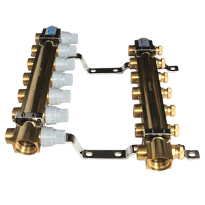 HF216B 7ウェイアンダーフロア暖房混合温度制御分布センター真鍮マニホールド - Product Image 5