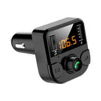 Émetteur FM portable pour voiture avec double chargeur USB TYPE-C 12V rapide, prend en charge le lecteur MP3 AAC et les appels mains libres, garantie 1 an
