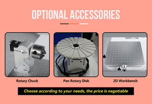 Grabador láser de fibra de alta precisión de 50W, máquina CNC fácil de operar, admite tubos de plástico de Metal de PVC y formatos DXF PLT BMP/DST - Product Image 6