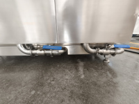 Industriële SUS304 automatische fruit- en groentewasmachine met regelbare snelheid en belletjesreiniger voor voedingsfabrieken