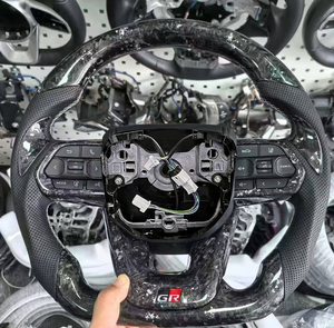 พวงมาลัยคาร์บอนไฟเบอร์หุ้มหนังแบบสปอร์ต 4 ก้าน ยี่ห้อเจียนซาน สำหรับรถยนต์แลนด์ครุยเซอร์ LC79/LC76/LC70/LC300 แคมรี่ โคโรลล่า - Product Image 2