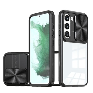 Coque de téléphone pare-chocs transparente mince en TPU pour <span class=keywords><strong>Samsung</strong></span> <span class=keywords><strong>Galaxy</strong></span> A14 A15 5G comprend des accessoires de cellule coulissante de couverture de caméra - Product Image 1