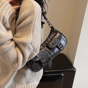 Sac à bandoulière pour dames de niche <span class=keywords><strong>française</strong></span> rétro de haute qualité 2024 nouveau sac à bandoulière explosif populaire sous les bras - Product Image 2