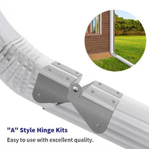 वर्षा गटर सिस्टम के लिए एल्यूमीनियम डाउनspआउट एक्सटेंशन फ्लिप-अप हिंज - Product Image 3