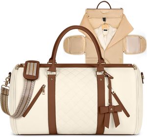 Grande borsone da viaggio in pelle convertibile per <span class=keywords><strong>donna</strong></span> borsa da viaggio Beige borsa da scarpe per Sport da <span class=keywords><strong>donna</strong></span> - Product Image 1