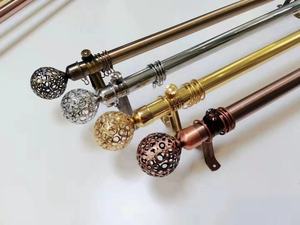 Lot de 25 tringles à rideaux doubles réglables en PVC de 28mm Ensembles de tringles à rideaux de 2/<span class=keywords><strong>3</strong></span>/4 mètres - Product Image 3