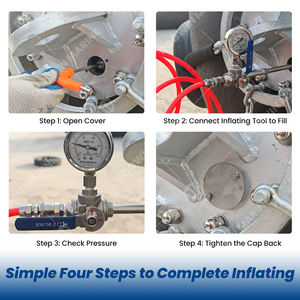 पोर्ट सुरक्षा के लिए रस्सी नेट फ्लोटिंग जहाज न्यूमेटिक रबर फेंडर डॉक बम्पर - Product Image 5