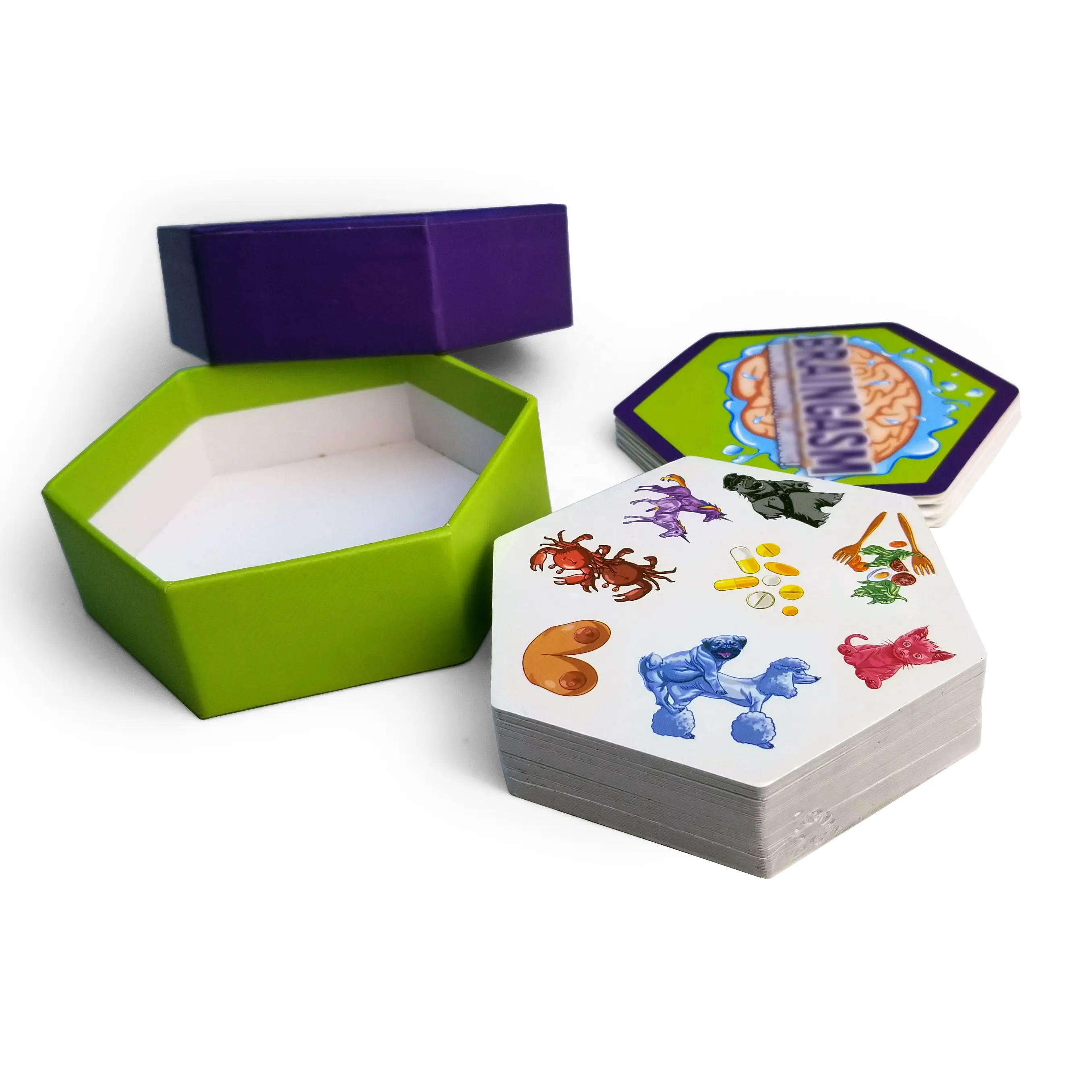 Paper made hexagonal box packaging hexagonal gift box