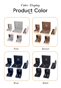 Flip Top Nesting <strong>Square</strong> <strong>Jewelry</strong> <strong>Box</strong> Set Multi-Function Lining Multi-Color Velvet Custom Logo <strong>Jewelry</strong> <strong>Box</strong> Manufacturer - Product Image 2