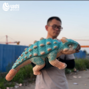 Marioneta de mano de dinosaurio personalizada de alta calidad-Modelo de anquilosaurio para actuaciones al aire libre de bebés - Product Image 3