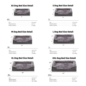 Washable Orthopedic Memory Foam Dog <strong>Pet</strong> <strong>Beds</strong> and Couch with Removable Zipper Cover - Product Image 5