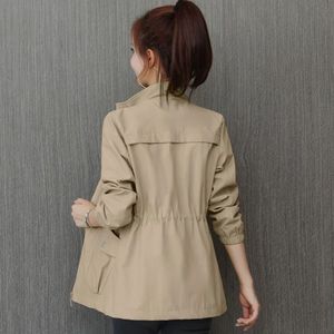 Chaqueta cortavientos de forro polar de doble capa Gali 2026, nueva, estilo coreano, casual, con control de cintura, adelgazante, para mujer pequeñ<span class=keywords><strong>a</strong></span>, primavera y otoño, con gorro elegante - Product Image 2