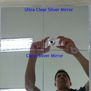 Contemporary Frameless Wall <b>Mirror</b> Big <b>Square</b> Design Minimalist Style for Hallway Living Room and Home Office Decor - Product Image 5