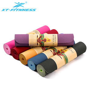 Venta caliente antideslizante inofensivo de <span class=keywords><strong>doble</strong></span> capa Eco Friendly Tpe <span class=keywords><strong>Yoga</strong></span> Mat 6mm - Product Image 1