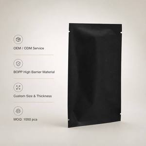 Sachet sous vide BOPP personnalisé noir mat de haute qualité pour l'emballage sous vide autoportant, idéal pour la conservation des aliments, du lait et de la gelée, jetable - Product Image 6