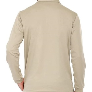 Camiseta Polo Clásica de Manga Larga para Hombre, Color Sólido, 260g, Personalizable con Estampado, Ropa de Trabajo - Product Image 3