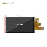 Modules LCD à haute luminosité pour utilisation en extérieur, 1500 nits, écran FHD de 5,5 pouces, écran LCD IPS orange Raspberry Pi avec carte de commande