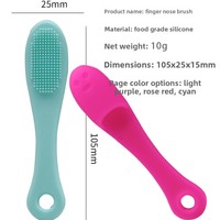 Brosse nasale en silicone très vendue pour l'élimination des points noirs, des peaux mortes et des impuretés, et la désodorisation/démaquillage