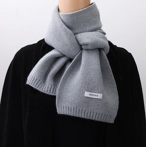 Coppia di studenti invernali in tinta unita <span class=keywords><strong>sciarpa</strong></span> di colore alto senso avvolgente semplice caldo per la versione primaverile maglia <span class=keywords><strong>sciarpa</strong></span>, cappello <span class=keywords><strong>e</strong></span> set di <span class=keywords><strong>guanti</strong></span> - Product Image 2