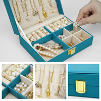 Organisateur de bijoux en PU de haute qualité, personnalisé, carré et rectangulaire, vente directe d'usine