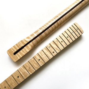 Mástil de Repuesto Personalizado para Guitarra <span class=keywords><strong>El</strong></span>éctrica, 21 Trastes, Color Natural, Estilo ST de Arce Atigrado Flameado - Product Image 3