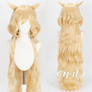 <span class=keywords><strong>Peluca</strong></span> de Cosplay ND Viviana Premium Resistente al Calor, 130% de Densidad, del Juego Arknights, <span class=keywords><strong>Caballero</strong></span> de las Velas, Cabello Largo Marrón Claro, Fibra Sintética - Product Image 1