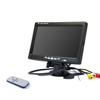 7 İnç TFT LCD Renkli HD Araç Monitörü Evrensel 12V 24V Araç Geri Görüş Ekranı, Kamyon Otobüs Karavan için AV Girişli