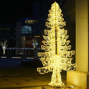 Außenbereich 3D LED Festival Dekor Licht 3D-Motiv Licht Straßendekoration Led Weihnachtslicht Weihnachtsdisplay
