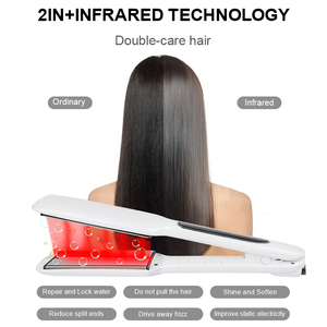 Piastra per Capelli Professionale in Ceramica di Alta Qualità, Ferro <span class=keywords><strong>Piatto</strong></span> in Titanio a Infrarossi, Logo Personalizzato, Elettrico per Uso Domestico - Product Image 3