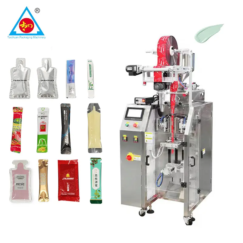 Benutzer definierte voll automatische unregelmäßig geformte Taschen Liquid Sachet Packaging Machine zum Verkauf