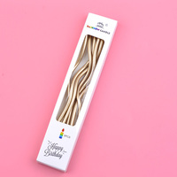 6pcs lange bunte kreative Geburtstags torte Kerze Party Kurve Faden Geburtstag Spiral Kerzen für Geburtstags feier Dekoration