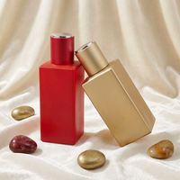 Flacons de parfum de luxe Anding, design élégant, verre transparent rectangulaire, 100 ml, qualité supérieure, Botella De Perfume