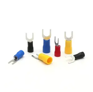 SV-Typ Drahtfederklemme SV1.25 SV2 Gabel U Y PVC-Isoleisen Ferrules Block Spade Kaltgepresstes Kabel Ende Krampfverbinder