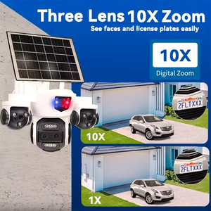 Caméras de <span class=keywords><strong>surveillance</strong></span> CCTV solaires Wi-Fi pour l'extérieur, caméra IP sans fil avec carte SIM pour la sécurité à domicile et au bureau - Product Image 2