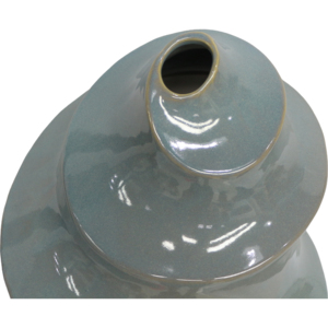 Vaso in ceramica con spirale scultorea per decorare soggiorno, camera da letto, cucina, ufficio. - Product Image 4