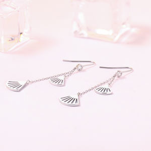 Pendientes Largos con Borlas para Mujer, Plata de Ley S925, Comprados con Plutón - Product Image 4