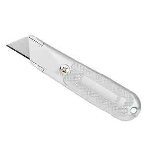 Aluminium Knife RX29124 Fixed Blade Carton Box Leather Pvc Roofing Shingles Board Cutter Metal Utility Knife