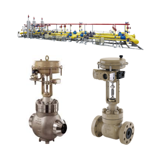 Vanne à boisseau sphérique Samson 3241 personnalisée, actionneur pneumatique 3277, positionneur de vanne électropneumatique Samson 3730-3 4-20mA - Product Image 1