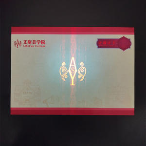 Impression de certificats de collection personnalisée avec impression en creux gravée en fluorescence <span class=keywords><strong>invisible</strong></span> Certificat de sécurité en relief - Product Image 3