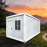 FLKT Quick Install 2.0mm Z-Shaped Folding Room 20ft Prefabricated Modular Flat Pack Container House for Mobile Office Tiny Home