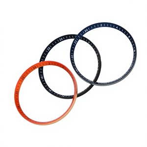 Reloj SKX007 Naranja, Negro y Azul con Anillo de Capítulo GMT de 24 Horas, Piezas de Reloj Premium - Product Image 1