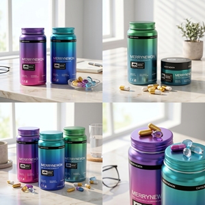 Deluxe Cylinder Aluminum Pill Jar with Screw Cap and Offset Printing for Medicine Packaging - Product Image 5