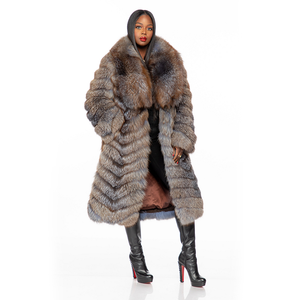 <span class=keywords><strong>Manteau</strong></span> décontracté pour <span class=keywords><strong>femme</strong></span> en fausse fourrure de renard, super chaud, épais, écologique, long, nouveau design, vente en gros, hiver - Product Image 2