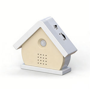 Machine à sons d'oiseaux compacte en forme <span class=keywords><strong>de</strong></span> maison, <span class=keywords><strong>bruit</strong></span> blanc <span class=keywords><strong>pour</strong></span> le sommeil et le soulagement du stress, détecteur <span class=keywords><strong>de</strong></span> mouvement <span class=keywords><strong>pour</strong></span> le camping et <span class=keywords><strong>l</strong></span>'utilisation en jardin - Product Image 1