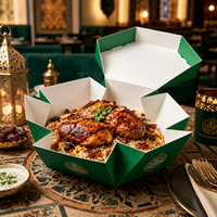 Großhandel Kundenspezifische Logo Mandi Reisschalen-Box Umweltfreundliche Biologisch Abbaubare Halal Restaurant-Verpackungsmaterialien Fabrik